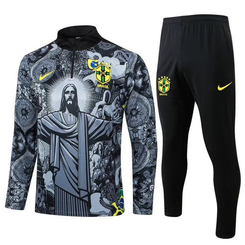 Ensemble Brésil 25/26 de la marque Le 12 -ème Maillot, maillot et short assortis, couleurs vives et design sportif.