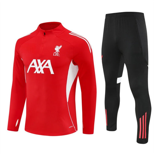 Ensemble Liverpool rouge pour enfants Le 12 -ème Maillot, maillot et short assortis, taille 25/26, devant avec logo.
