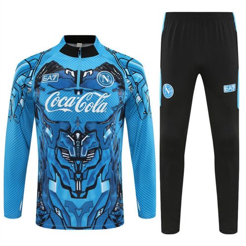 Ensemble Naples blue pour enfants de la marque Le 12 -ème Maillot, comprenant un haut et un pantalon assortis.