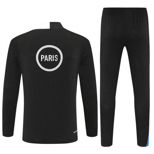Ensemble PSG noir pour 25/26 ans, maillot de football Le 12 -ème Maillot avec logo du PSG visible.