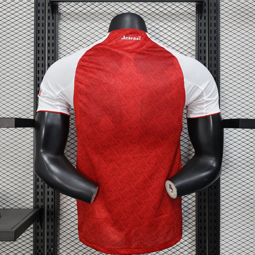 Maillot domicile Arsenal 25/26 de joueur, marque Le 12 -ème Maillot, avec logo et design officiel, vue de face.