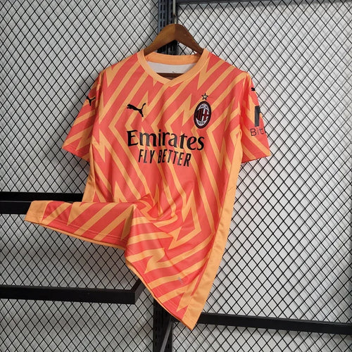 Maillot de gardien AC Milan 2023-2024 Le 12-ème Maillot, veste de football avec logo et détails en bleu et noir.