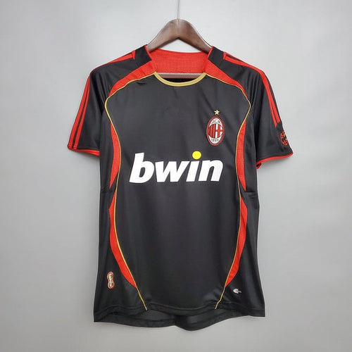Maillot third rétro de l'AC Milan 2006, marque Le 12 -ème Maillot, vue de face avec logo et détails du design vintage.
