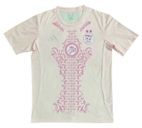 Maillot conceptuel de l'Algérie 2024/2025 par Le 12 -ème Maillot, vue de face avec design moderne et détails du maillot national.