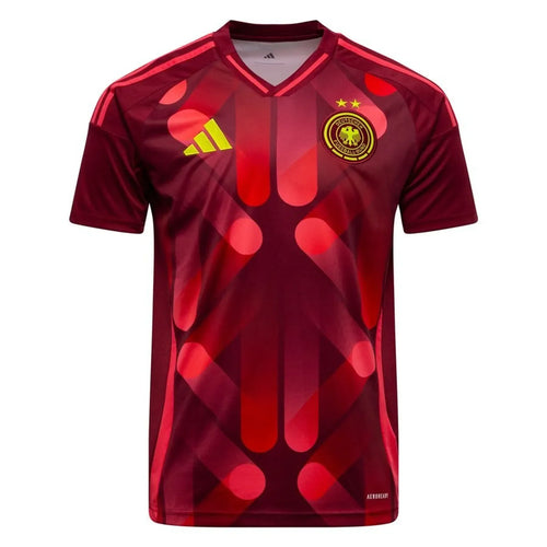 Maillot extérieur Allemagne EURO 2025 Le 12, design sportif avec couleurs nationales et logo officiel.