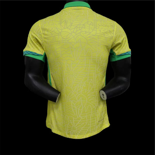 Maillot spécial du Brésil 2023-2024 de l'équipe Le 12, version Player, vue de face avec détails du design.