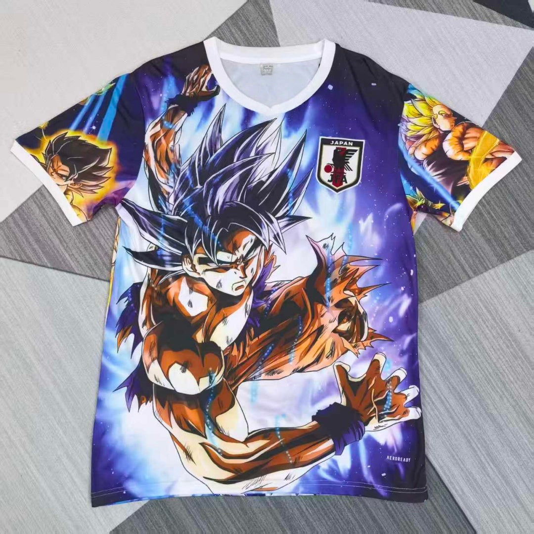 Maillot de football Le 12 -ème Maillot, modèle 25/26 Japan Anime Special H, en tissu avec logo et design animé japonais visible.