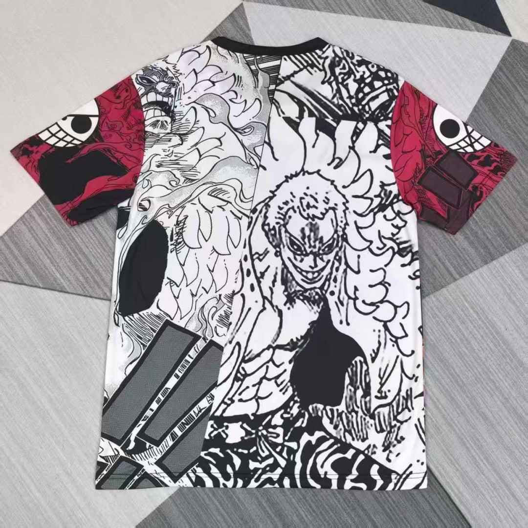 Maillot 25/26 Japan anime Le 12 -ème Maillot, rose et noir, design spécial avec motif japonais, tissu léger et confortable.