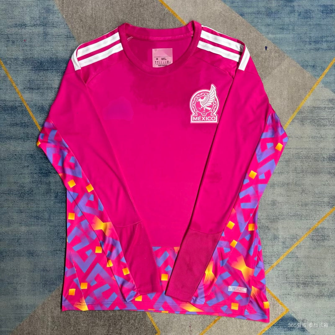 Maillot de gardien de but Mexique 25/26 à manches longues, marque Le 12 -ème Maillot, style sportif et ajusté.
