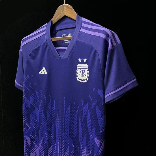 Maillot Argentine 2022/23 Coupe du Monde Le 12ème Maillot, maillot de football avec logo et couleurs de l'équipe nationale.