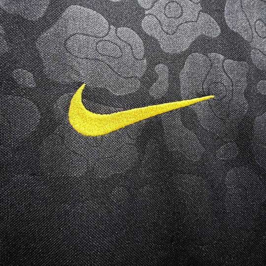 Maillot de football Brésil 2023-2024 Le 12, design anti-racisme, maillot officiel avec logo brésilien, tissu sportif bleu et jaune