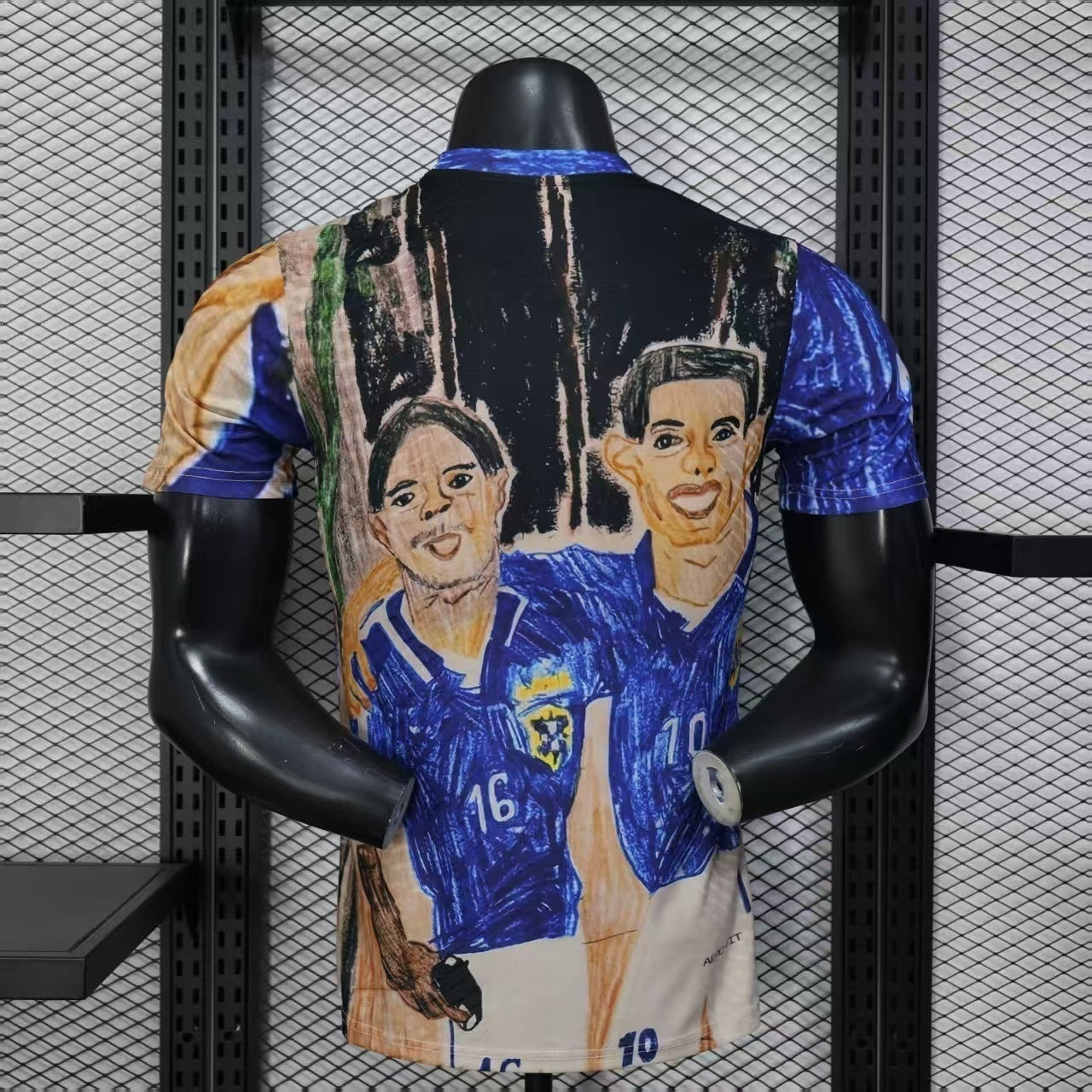 Maillot Brésil Concept 2026 de Le 12 -ème Maillot, maillot de football avec design futuriste et couleurs du Brésil.