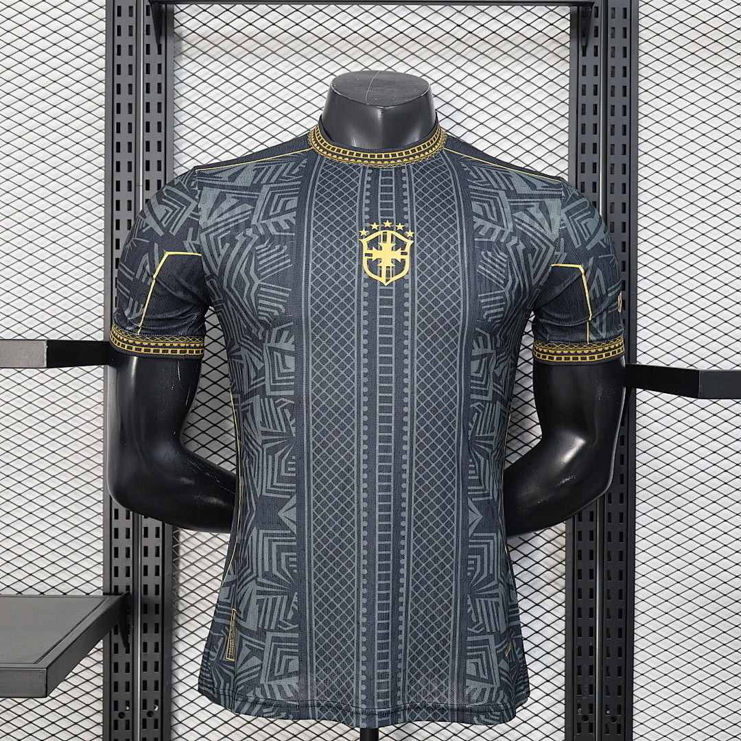 Maillot de football Brésil Concept 2026 de la marque Le 12-ème Maillot, vue de face avec logo et design moderne.