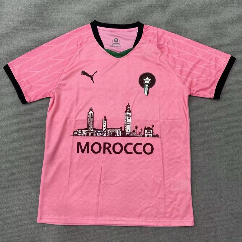 Maillot Maroc concept 2025-26 de Le 12 -ème Maillot, vue de face avec design moderne et couleurs vives.