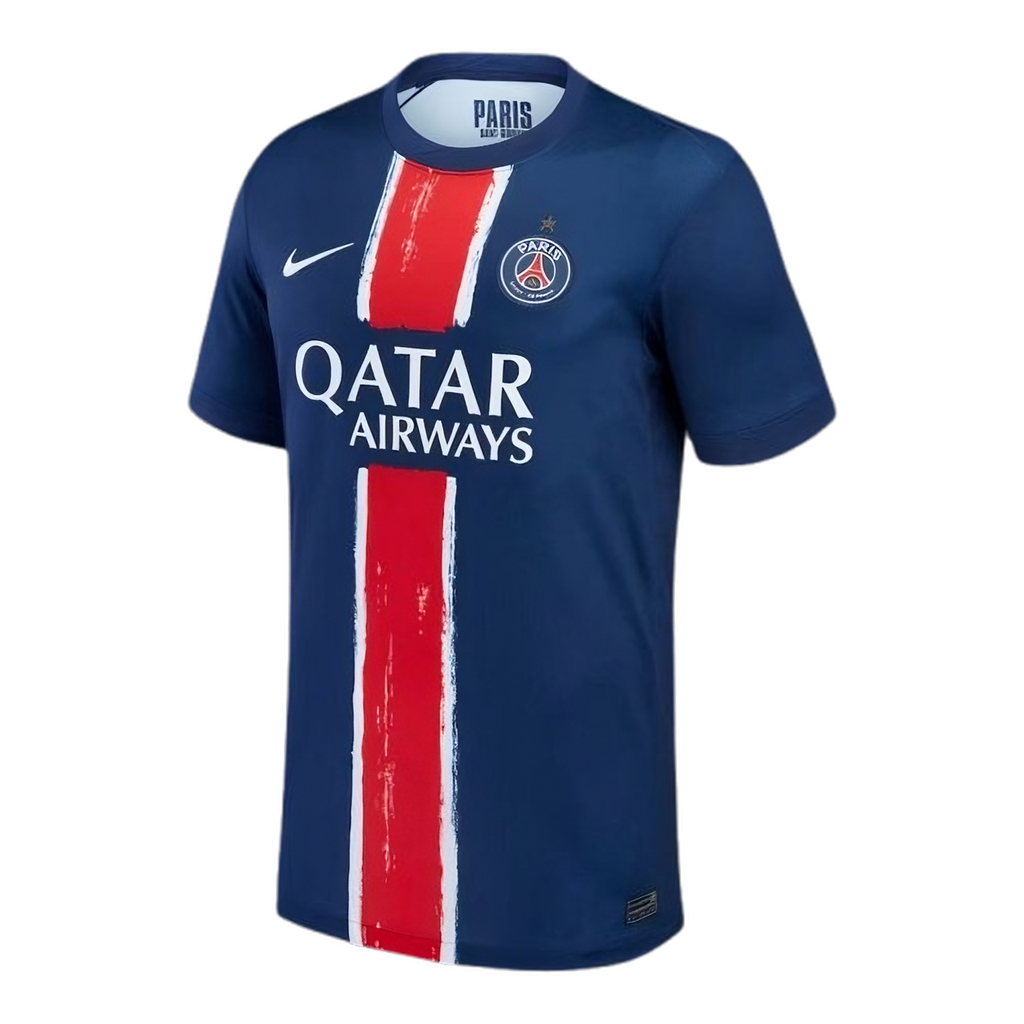 Maillot PSG 24/25 Champions Le 12 -ème Maillot, floqué avec logo et détails de l'équipe sur le devant.